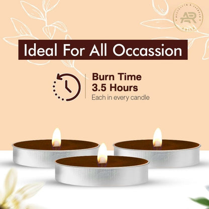 Indian Sandalwood Tealight Candles – Pack of 10