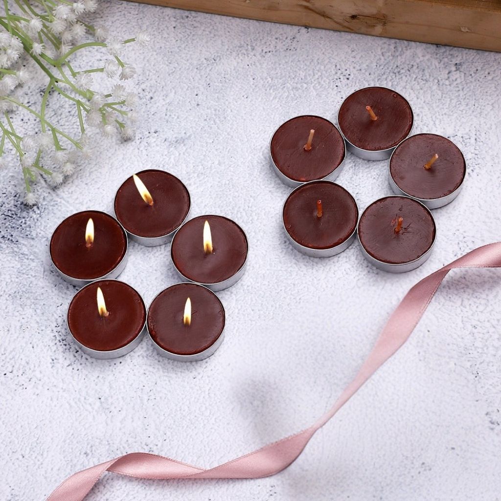 Indian Sandalwood Tealight Candles – Pack of 10
