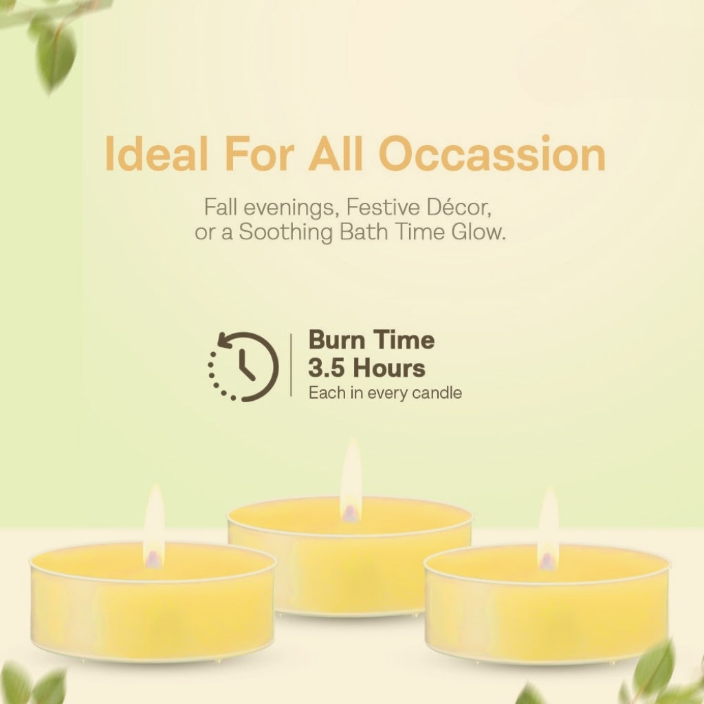 White Jasmine Tealight Candles – Aromatherapy & Relaxation