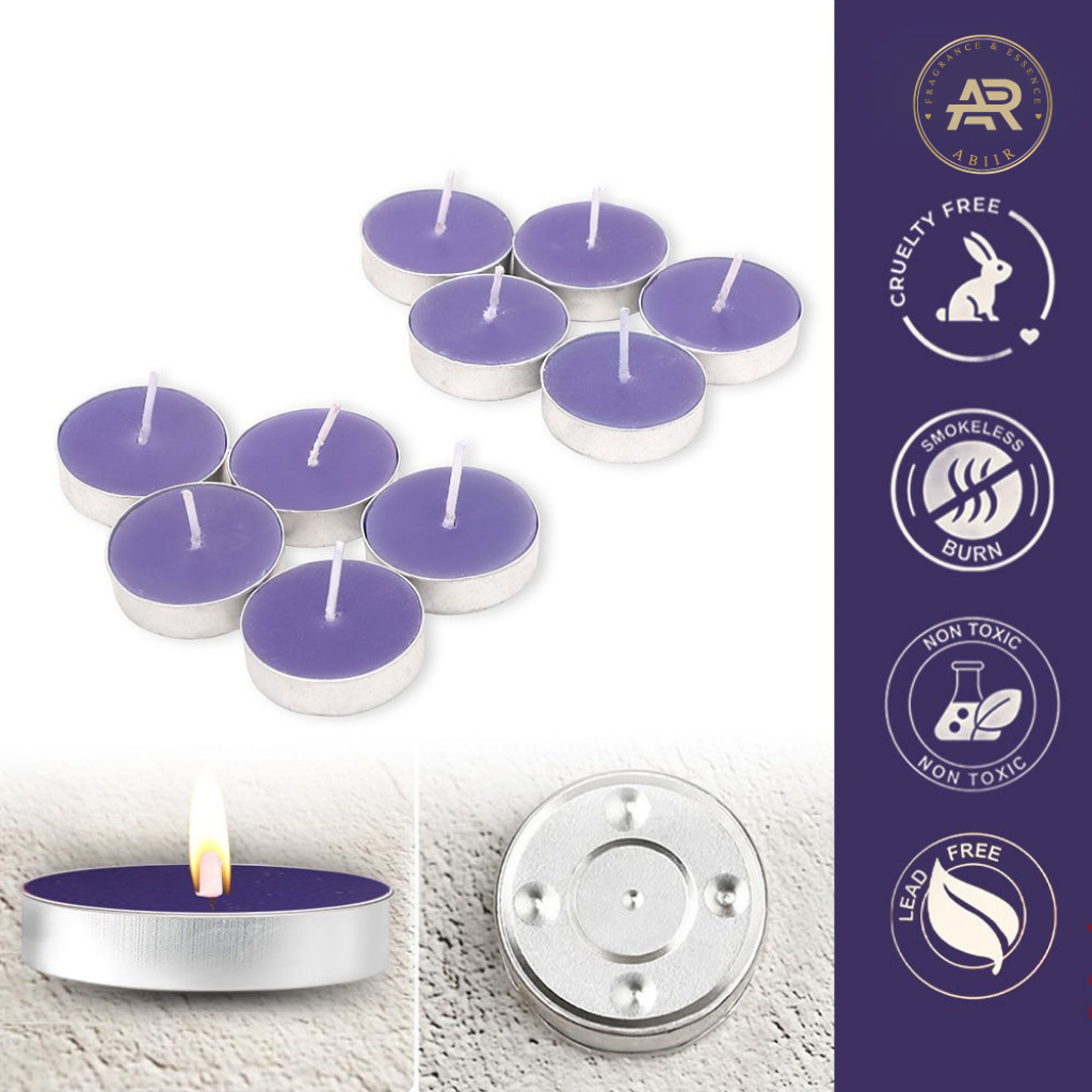 English Lavender Tealight Candles – Pack of 10