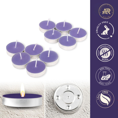 English Lavender Tealight Candles – Pack of 10