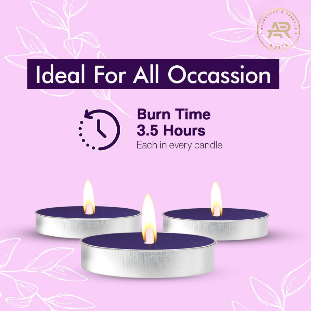 English Lavender Tealight Candles – Pack of 10