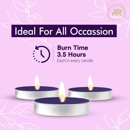 English Lavender Tealight Candles – Pack of 10