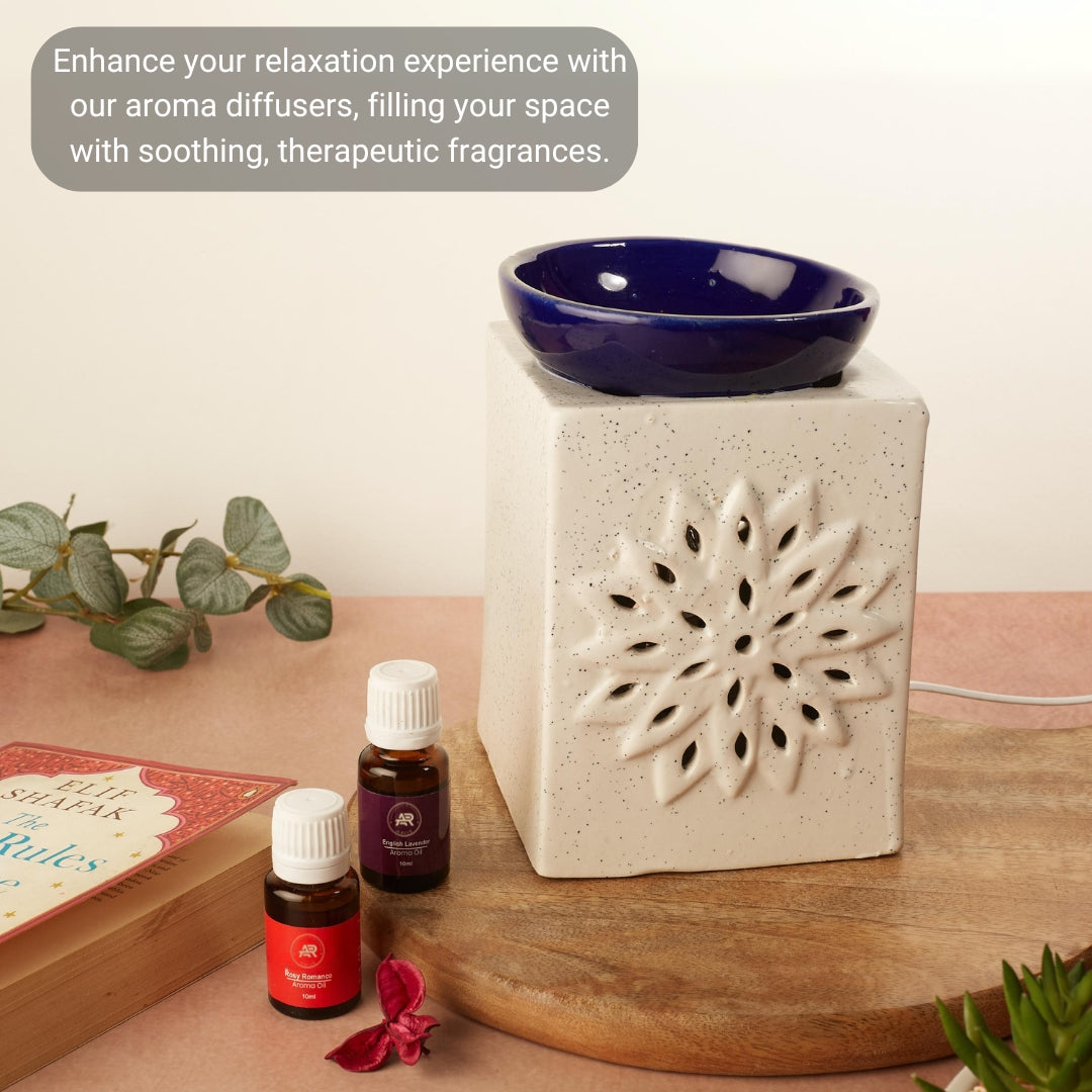 Square Ceramic Electric Aroma Diffuser with Oils