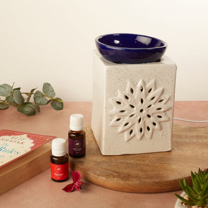 Square Ceramic Electric Aroma Diffuser with Oils
