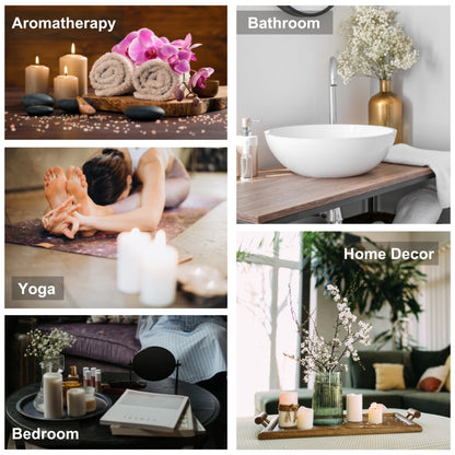 Fresh Lime Scented Pillar Candle – Set of 4