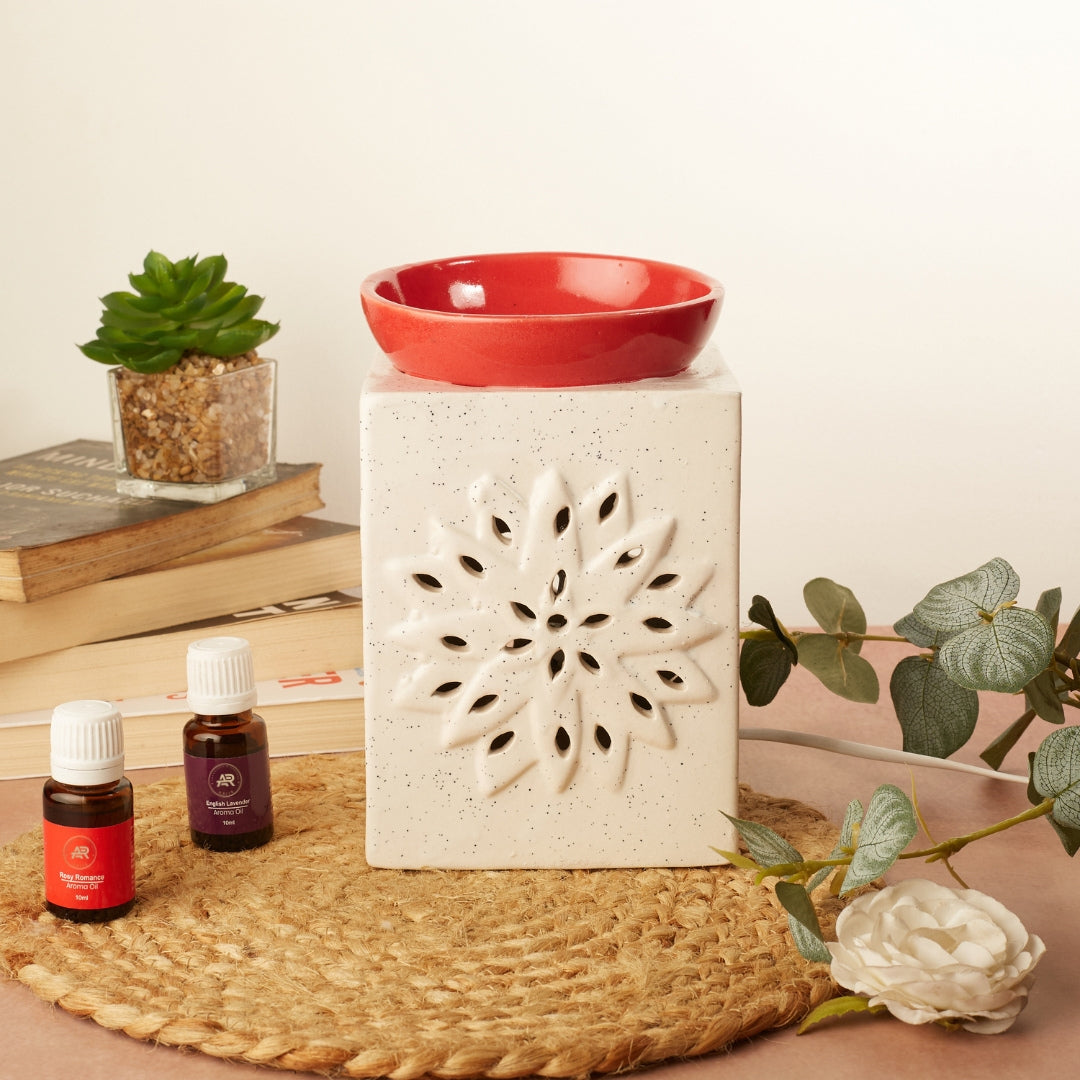 Square Ceramic Electric Aroma Diffuser with Oils