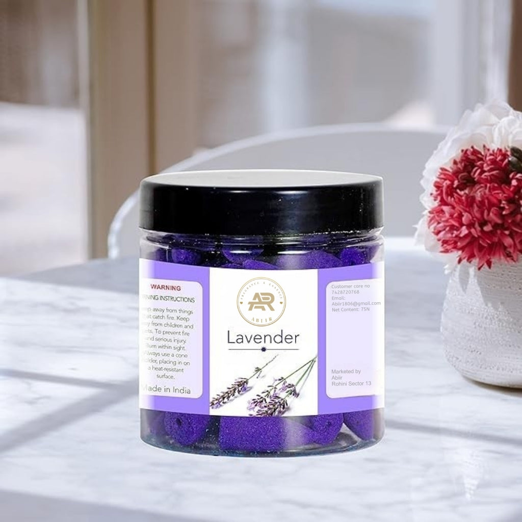 Lavender Backflow Incense Cones – Aromatherapy Fragrance Cones