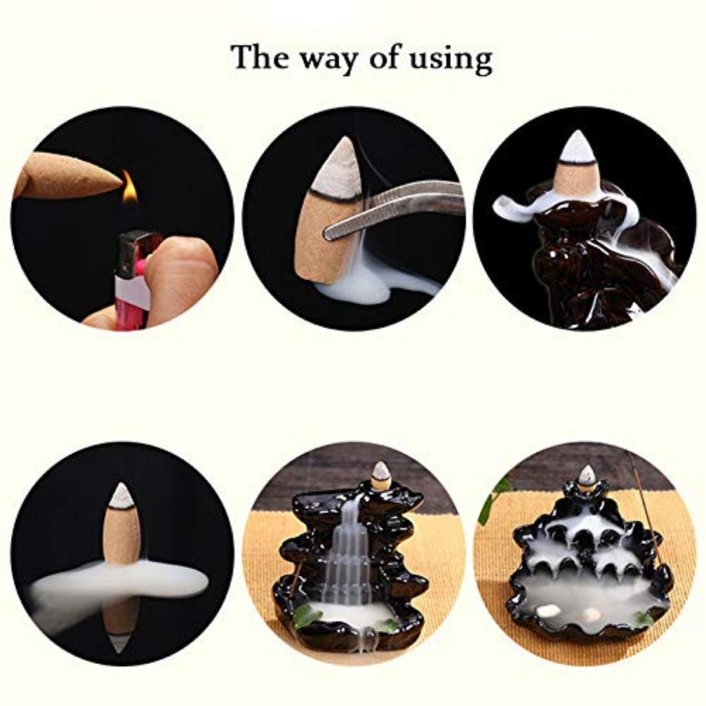 Lavender Backflow Incense Cones – Aromatherapy Fragrance Cones