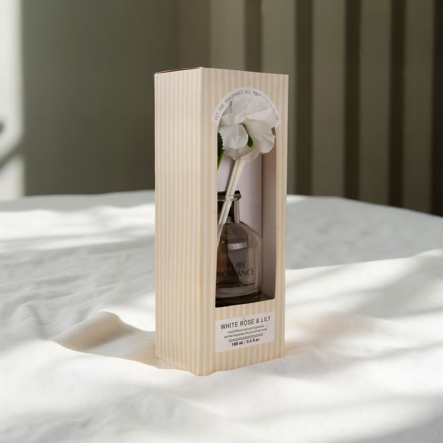 White Rose & Lily Reed Diffuser Set – Home Fragrance
