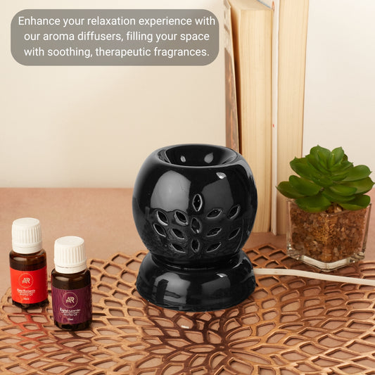 Black Ceramic Electric Aroma Diffuser & Oil Burner