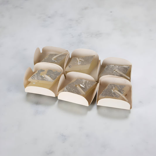 Silver Varak Soy Wax Candles – Pack of 6