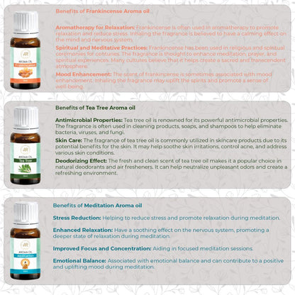 Premium Aroma Oil Set of 6 – Essential Oils for Diffuser