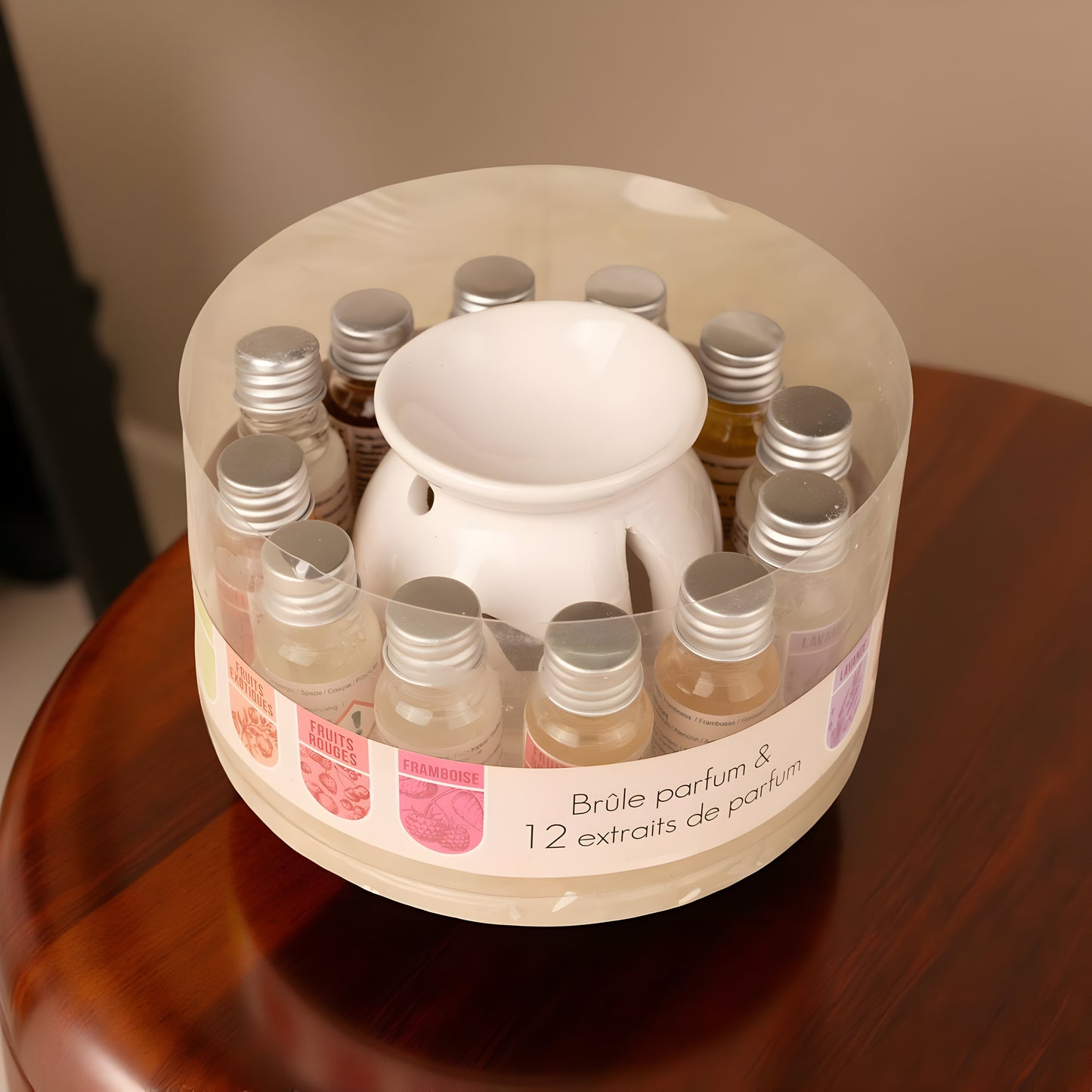 Ceramic Aroma Diffuser with 12 Fragrance Oils