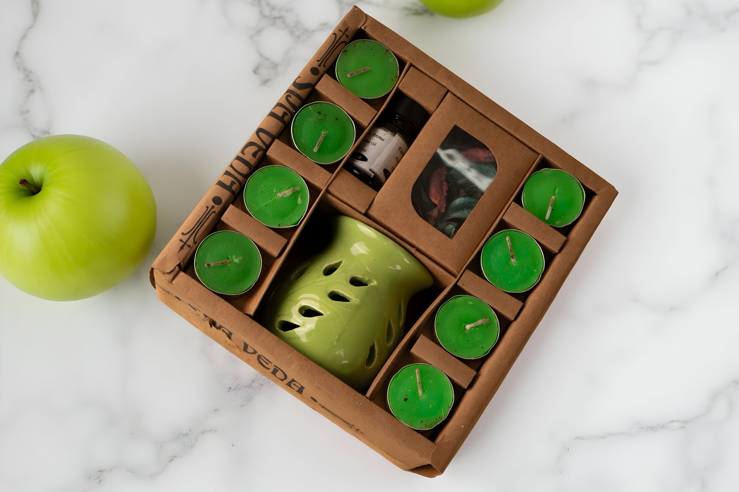 Ceramic Aroma Diffuser Set with Tealights & Oil