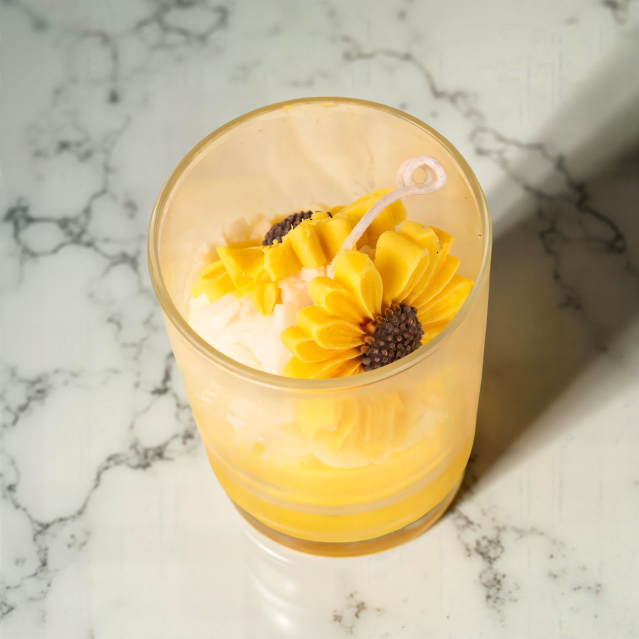 Sunflower Glass Jar Scented Candle