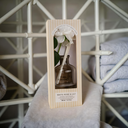 White Rose & Lily Reed Diffuser Set – Home Fragrance