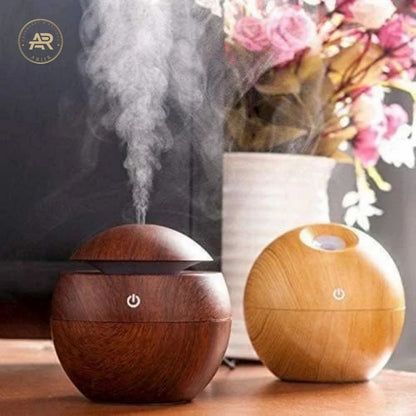 Wooden Finish Ultrasonic Aroma Diffuser & Humidifier