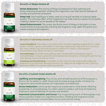 Premium Aroma Oil Set of 9 (10ml Each)