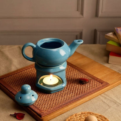 Ceramic Teapot Aroma Diffuser & Essential Oil Burner