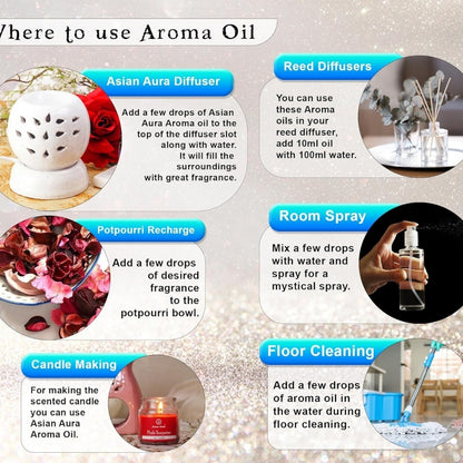 Premium Aroma Oil Set of 9 (10ml Each)