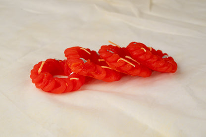 Jalebi Shaped Festive Candles – Pack of 4
