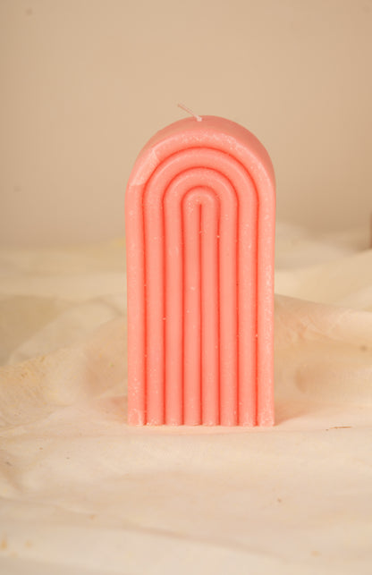 Arch Pillar Candle – Modern Decorative Soy Wax Candle for Home Décor