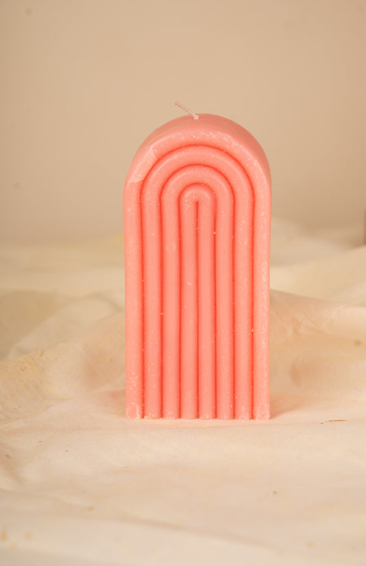Arch Pillar Candle – Modern Decorative Soy Wax Candle for Home Décor
