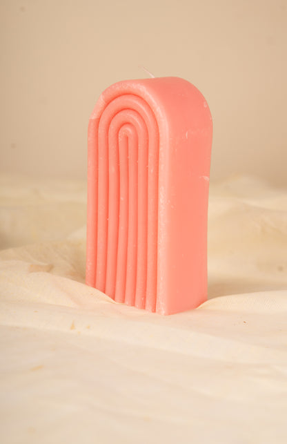Arch Pillar Candle – Modern Decorative Soy Wax Candle for Home Décor