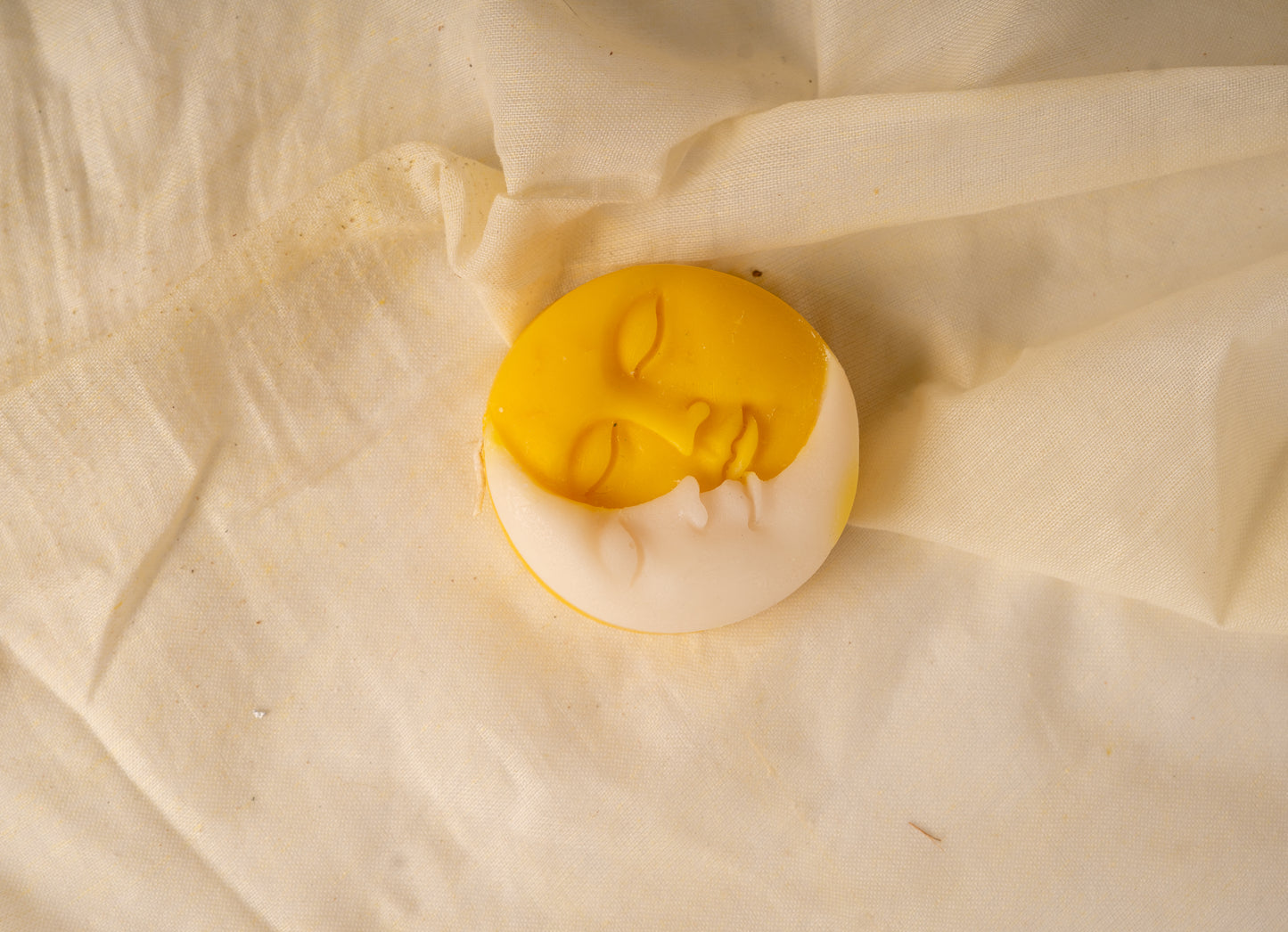 Sun & Moon Face Candle – Decorative Soy Wax Candle