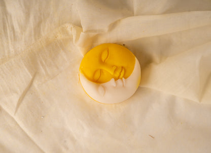 Sun & Moon Face Candle – Decorative Soy Wax Candle