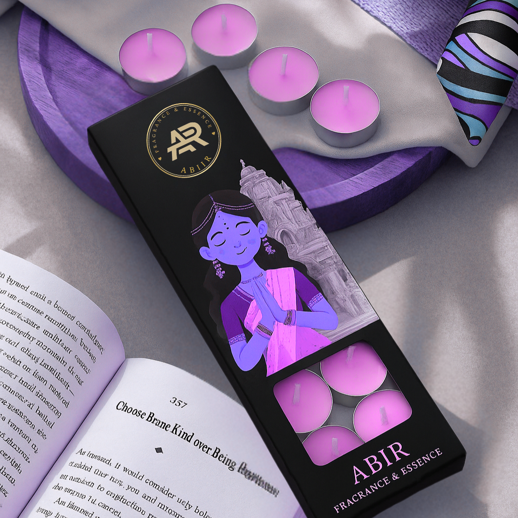 English Lavender Tealight Candles – Pack of 10