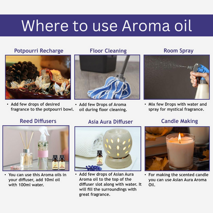 Rose Aroma Oil 100ml – Essential Oil for Diffuser & Humidifier