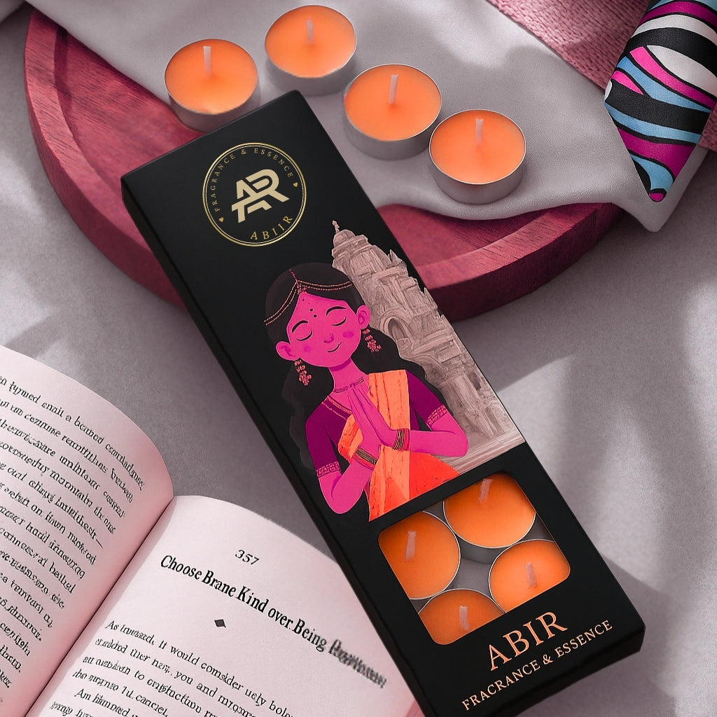 Romantic Rose Tealight Candles – Pack of 10