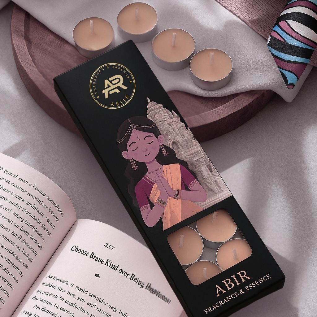 Indian Sandalwood Tealight Candles – Pack of 10