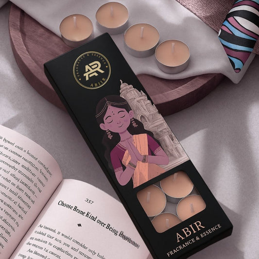 Indian Sandalwood Tealight Candles – Pack of 10