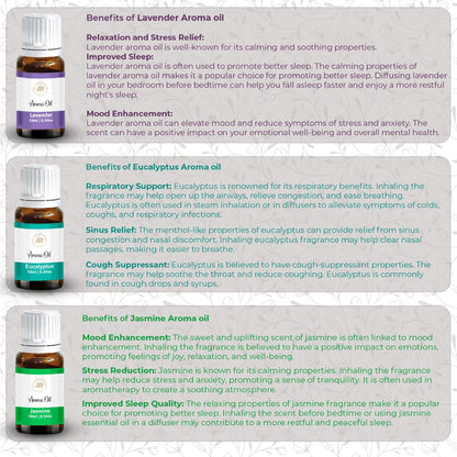 Premium Aroma Oil Set of 9 (10ml Each)