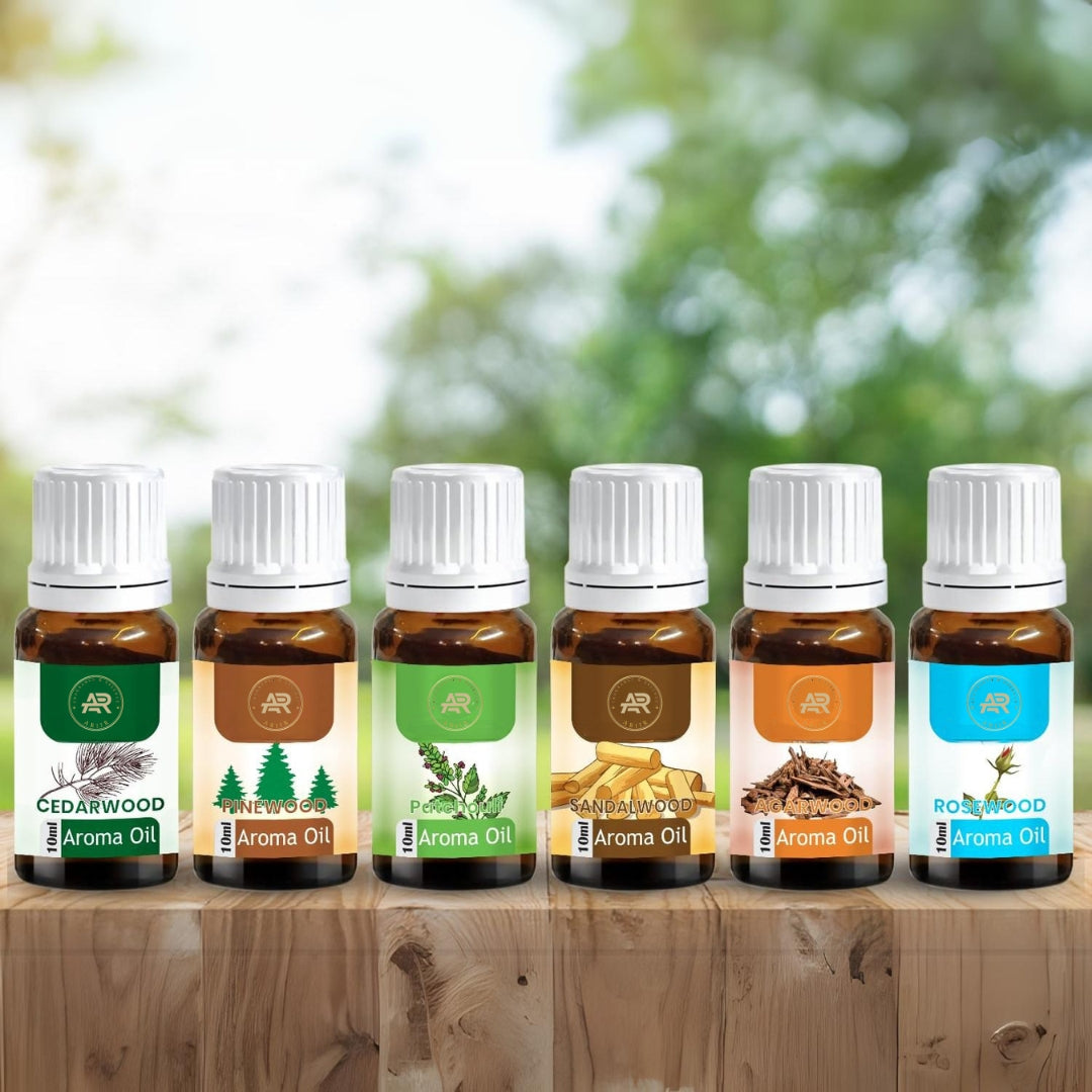 Premium Aroma Oil Set of 6 – Essential Oils for Diffuser