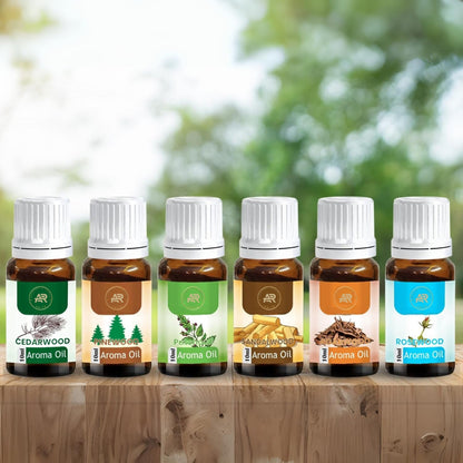 Premium Aroma Oil Set of 6 – Essential Oils for Diffuser